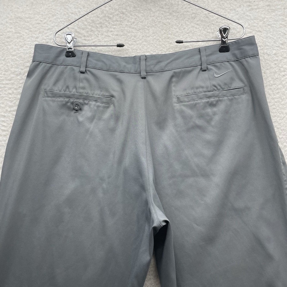 Nike Golf Pants Mens 36x32 Gray Dri-Fit Tech Performance Lightweight Chino Flex - Picture 7 of 15